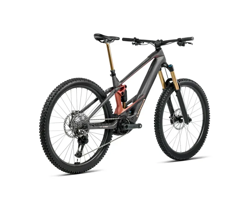 2026 Orbea Wild M10 eMTB in Diamond Carbon View Matt - Mars Red-2
