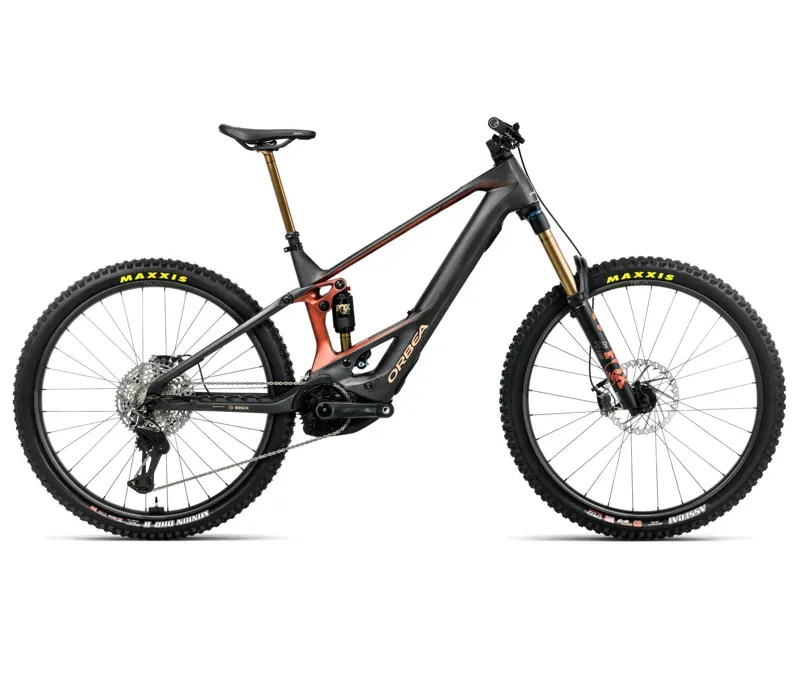 2026 Orbea Wild M-Ltd eMTB in Diamond Carbon View Matt - Mars Red