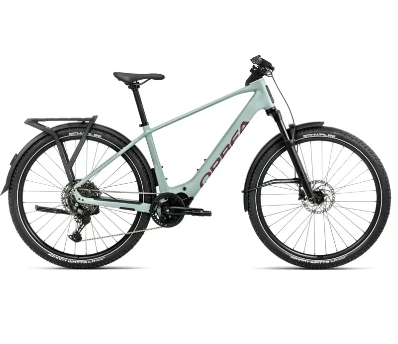 2026 Orbea Kemen Adv 20 E-Hybrid Bike In Blue Stone Matt/Burgundy