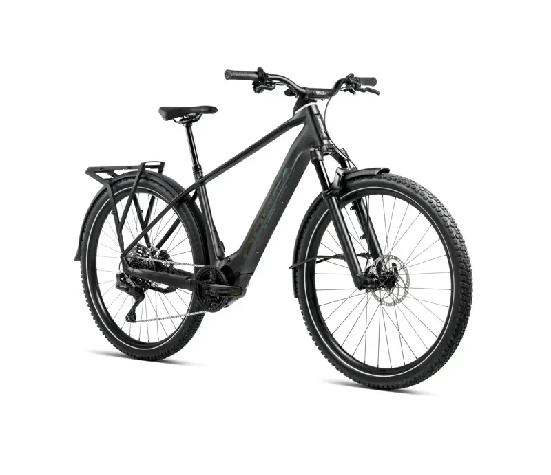 2026 Orbea Kemen Adv 30 E-Hybrid Bike In Diamond Black Matt Gloss-1