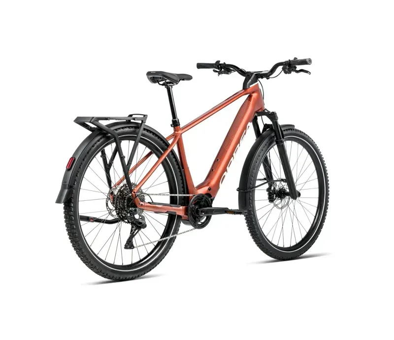 2026 Orbea Kemen Adv 20 E-Hybrid Bike in Mars Red/Ivory White Gloss-2