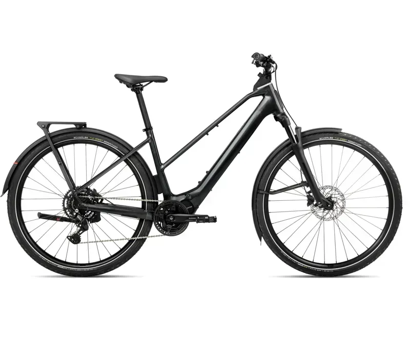 2026 Orbea Kemen Tour 30 Mid E-Hybrid Bike in Diamond Black Gloss