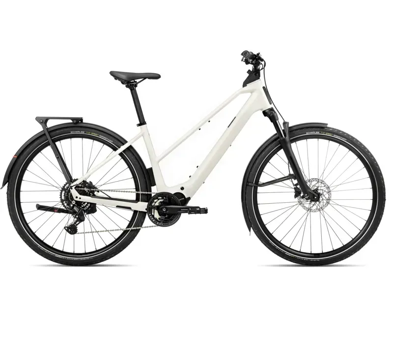 2026 Orbea Kemen Tour 30 Mid E-Hybrid Bike in Ivory White Gloss