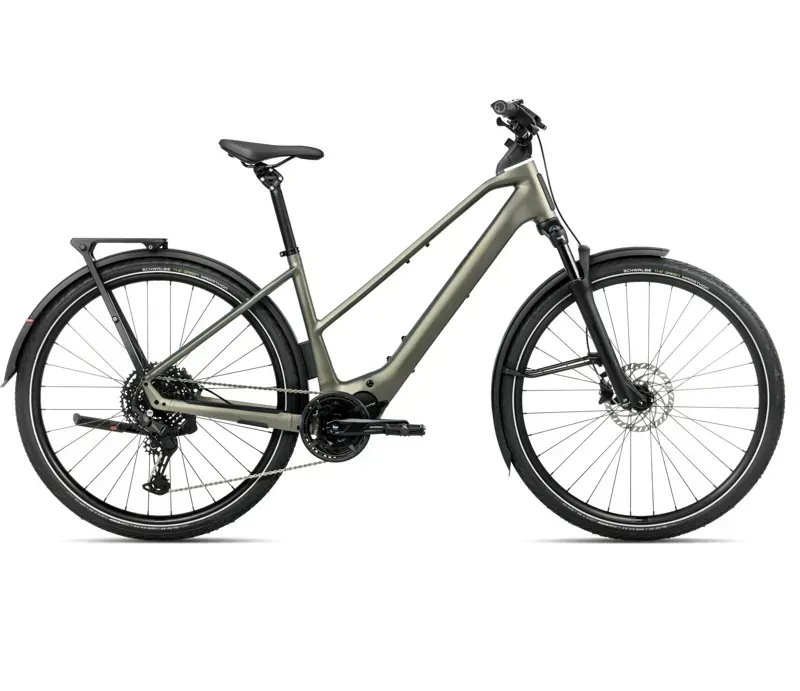 2026 Orbea Kemen Tour 20 Mid E-Hybrid Bike in Spaceship Green Matt