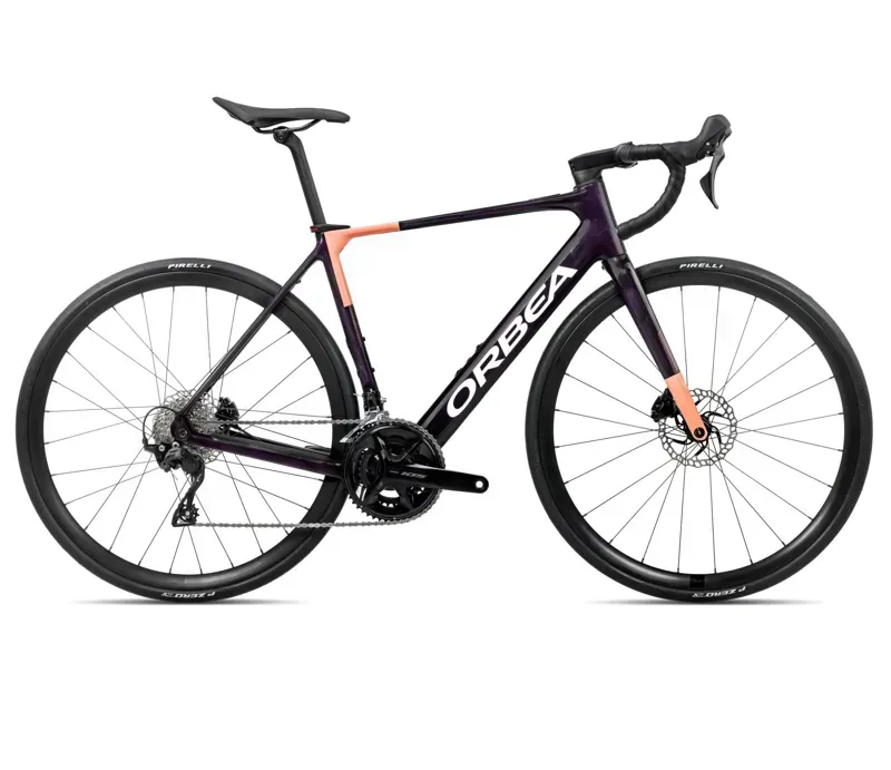 2026 Orbea Gain M30 E-Road Bike In Fantasy Purple Carbon View/Orange