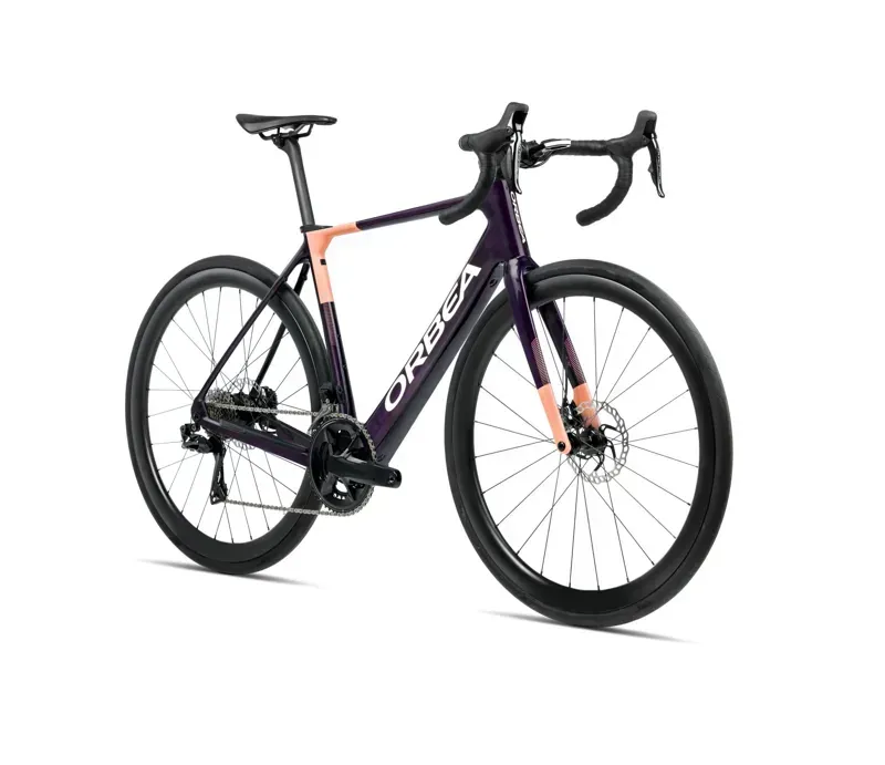 2026 Orbea Gain M30 E-Road Bike In Fantasy Purple Carbon View/Orange-1
