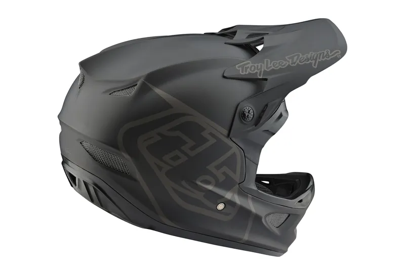 Troy Lee Designs D3 Fiberlite Full Face Helmet Mono Black-1