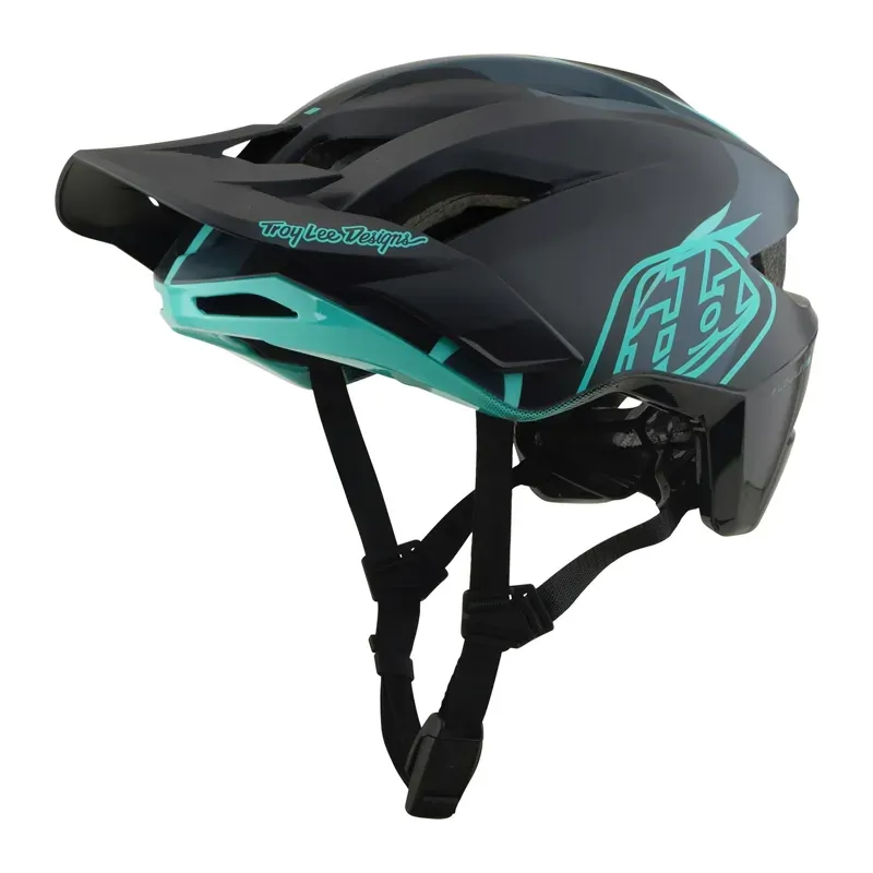 Troy Lee Designs Flowline SE MIPS Helmet in Stacks - Charcoal/Sienna