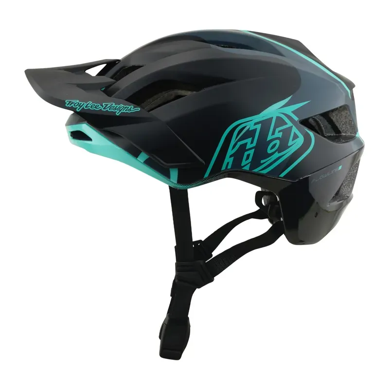 Troy Lee Designs Flowline SE MIPS Helmet in Stacks - Charcoal/Sienna-1