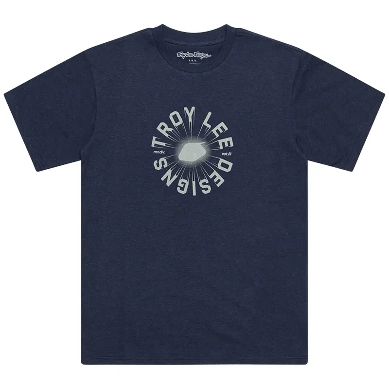 Troy Lee Designs Rotation Short Sleeve T-Shirt / Navy Heather