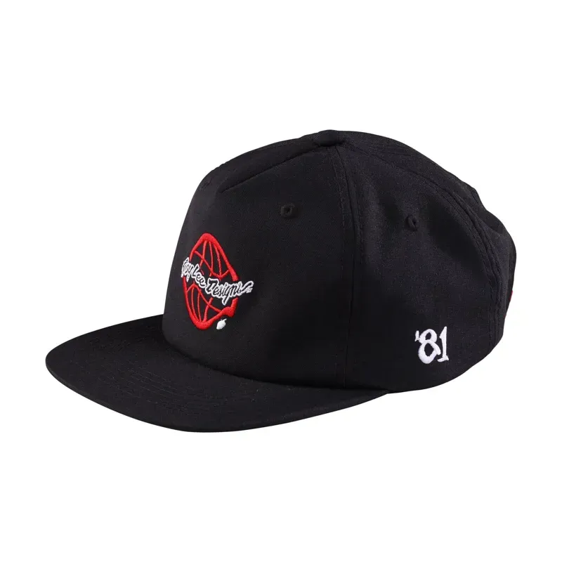 Troy Lee Designs Unstructured Strapback Cap / Global - Black