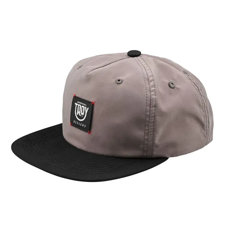 Troy Lee Designs Unstructured Snapback Cap / Smiley - Gravel/Carbon