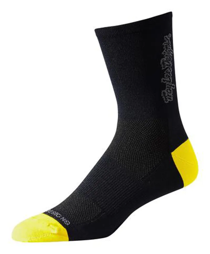 Troy Lee Designs ACE Performance Crew Cycling Socks Black/Yellow