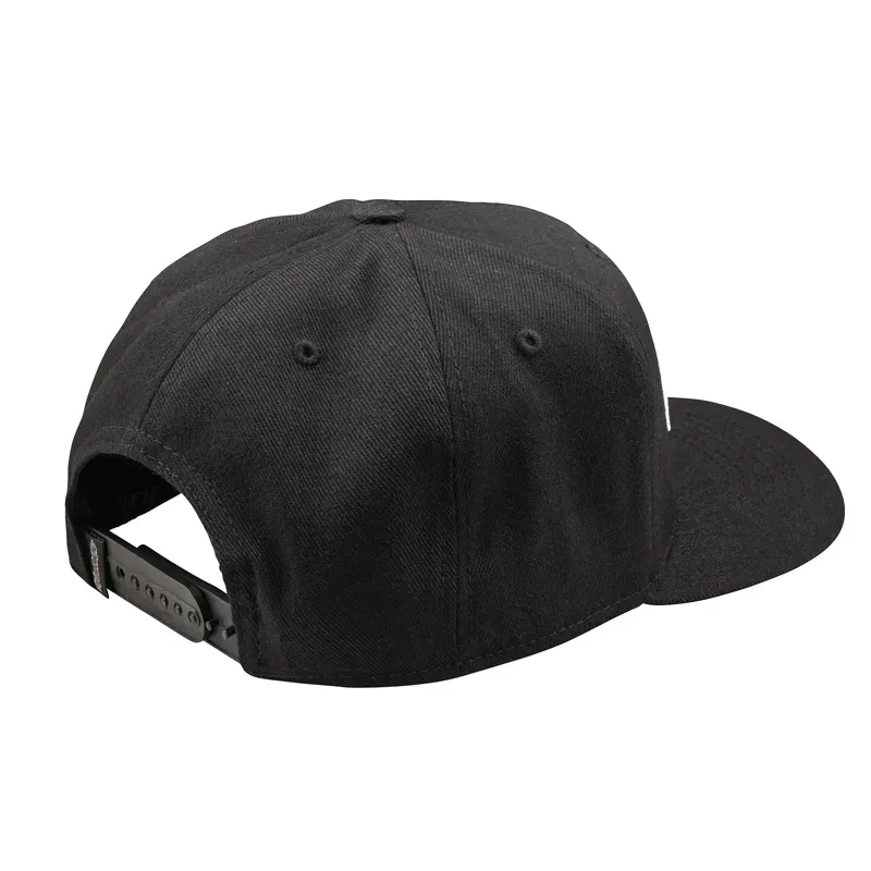 Troy Lee Designs Curved Bill Snapback Cap in Signature in Black-1