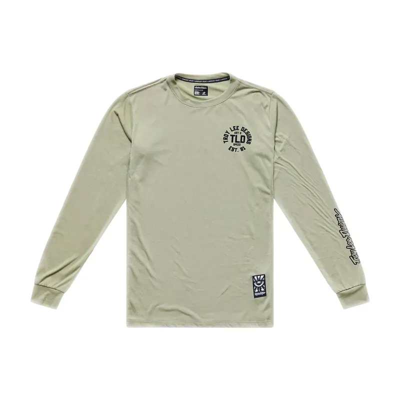 Troy Lee Designs Skyline Long Sleeve Ride Jersey in Stamps Sage
