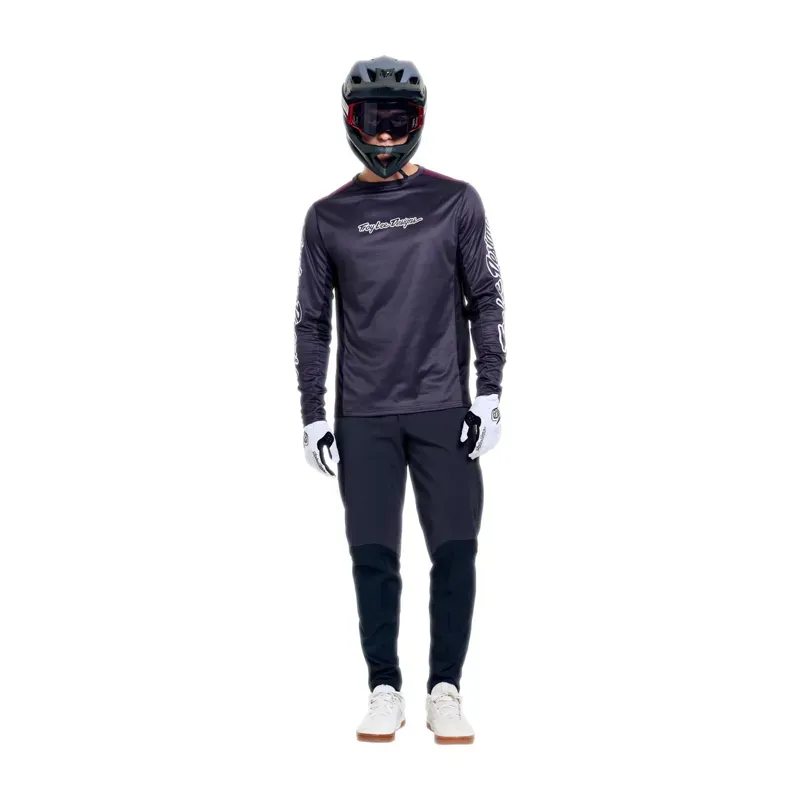 Troy Lee Designs Stage Long Sleeve Jersey in Signature Carbon-2