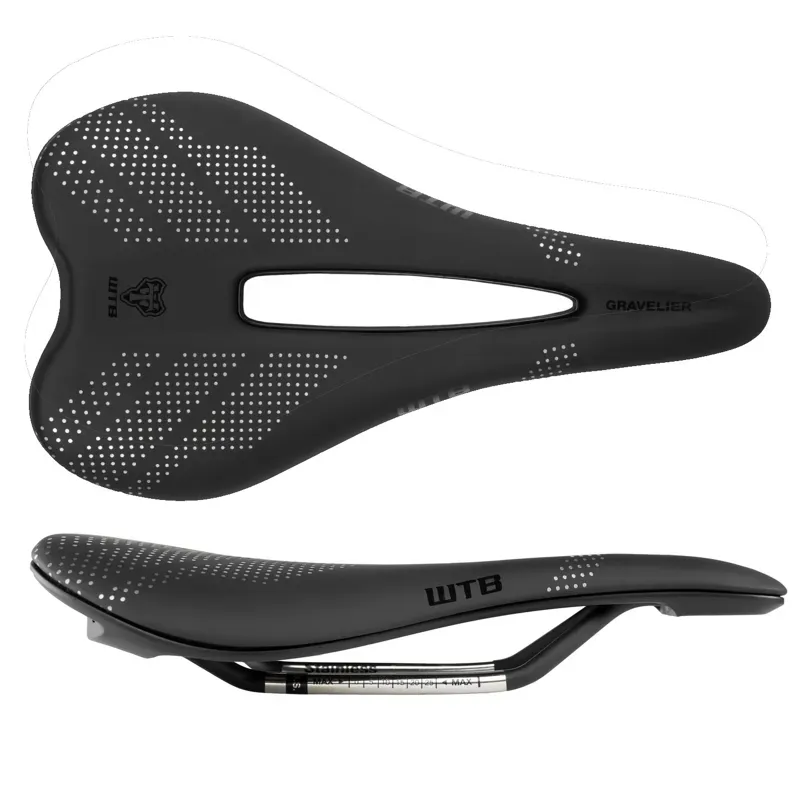 WTB Gravelier Saddle w/Stainless Steel Rails in Black